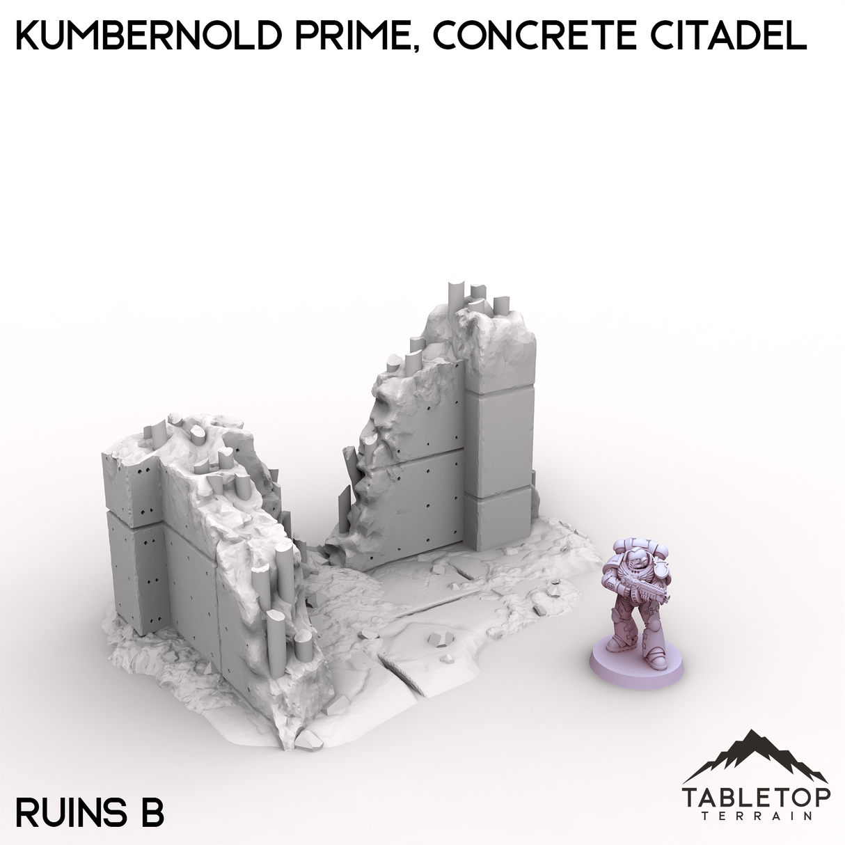 Tabletop Terrain Terrain Ruins B / 28/32mm Kumbernold Prime, Concrete Citadel