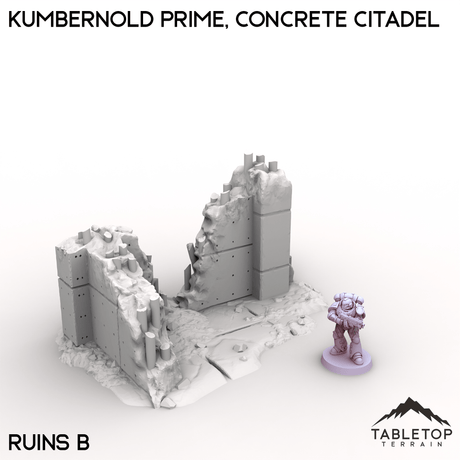 Tabletop Terrain Terrain Ruins B / 28/32mm Kumbernold Prime, Concrete Citadel