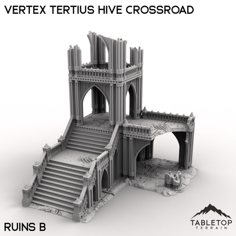 Tabletop Terrain Terrain Ruins B / 28/32mm Vertex Tertius Hive Crossroad