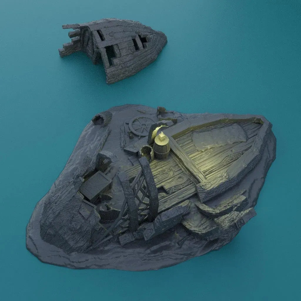 Tabletop Terrain Terrain Shipwreck Burrow