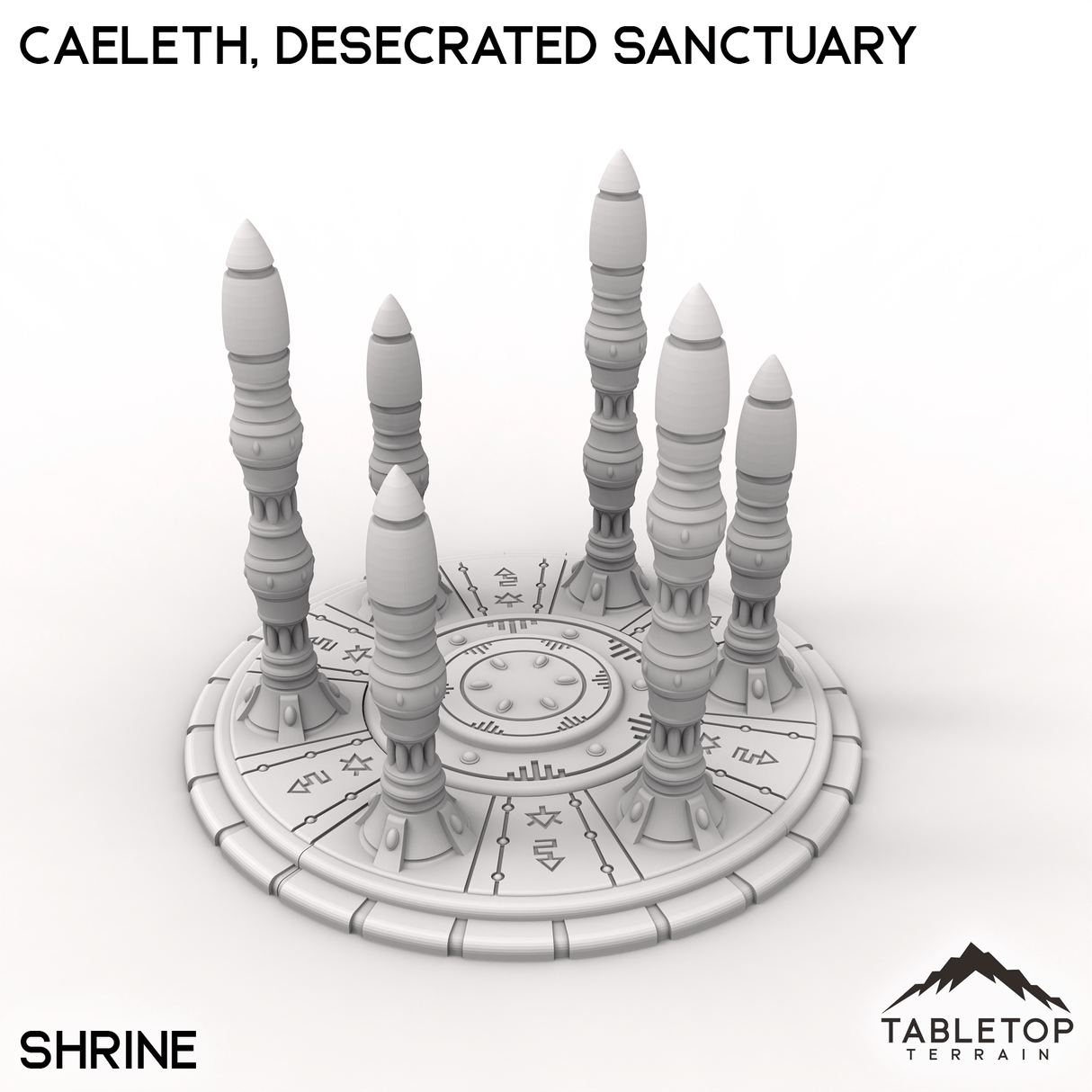 Tabletop Terrain Terrain Shrine / 32mm Caeleth, Desecrated Sanctuary