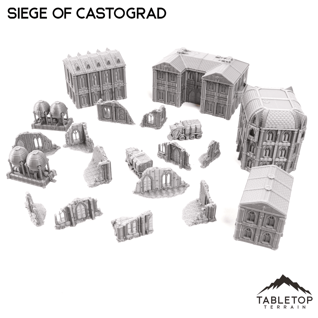 Tabletop Terrain Terrain Siege of Castograd 8mm Small Scale Terrain Pack