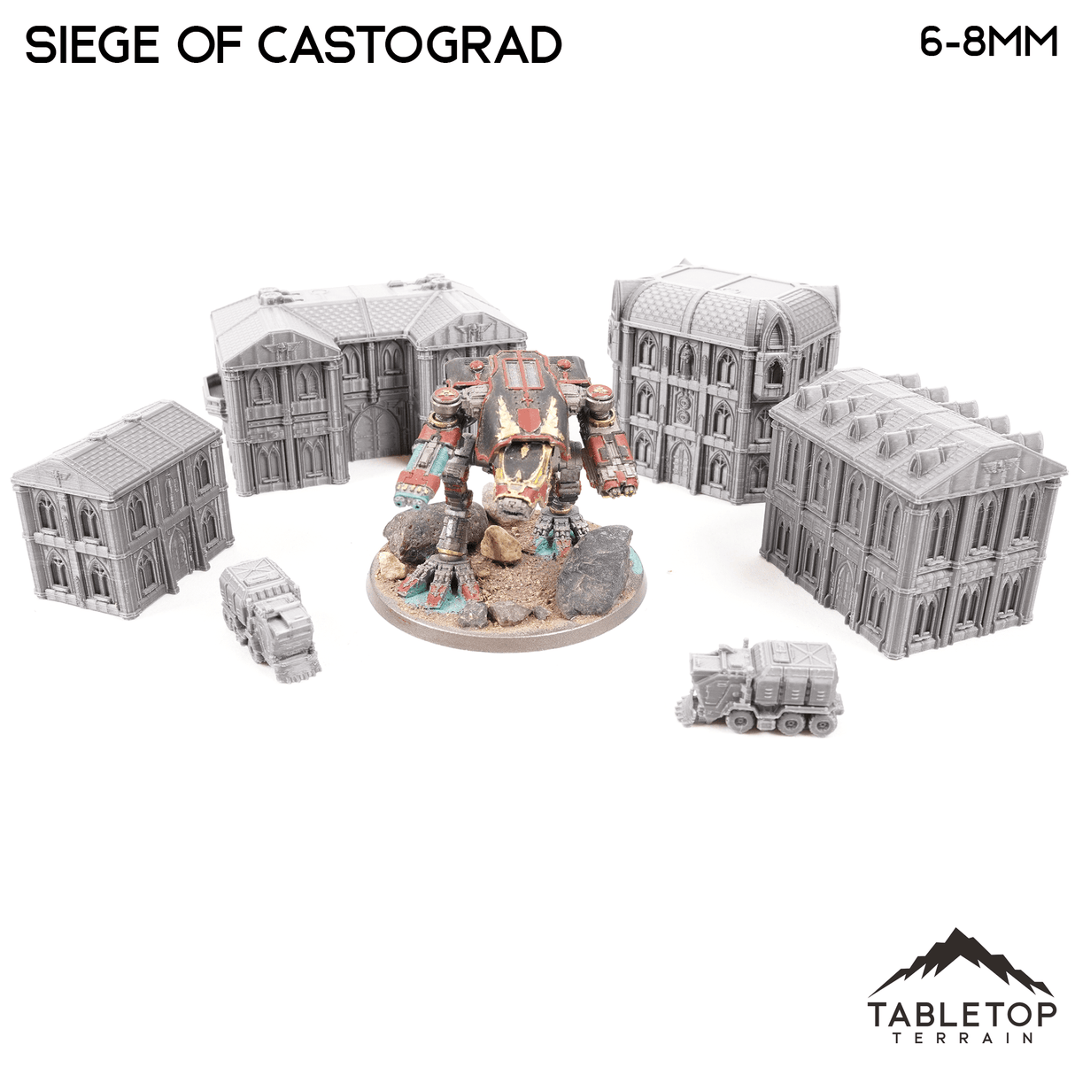 Tabletop Terrain Terrain Siege of Castograd 8mm Small Scale Terrain Pack