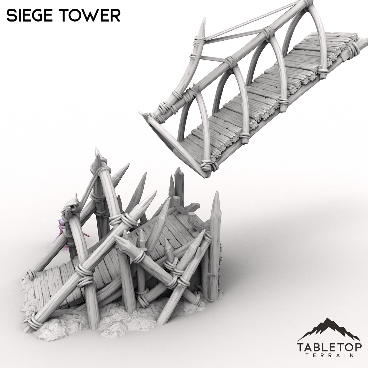 Tabletop Terrain Terrain Siege Tower - Kingdom of Saxonia