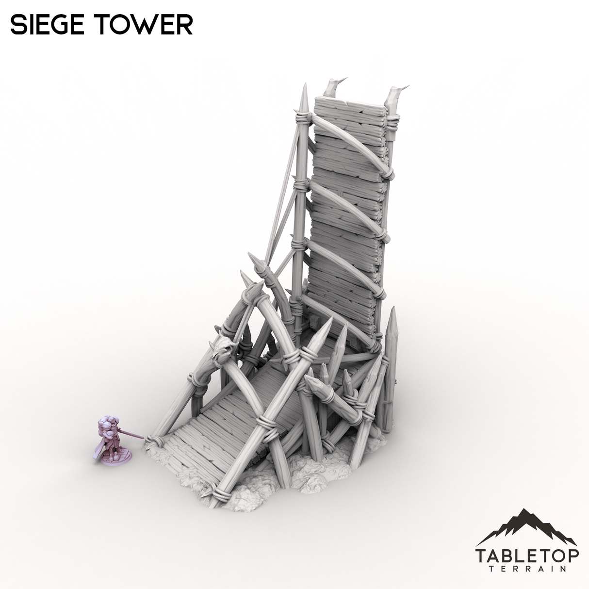 Tabletop Terrain Terrain Siege Tower - Kingdom of Saxonia