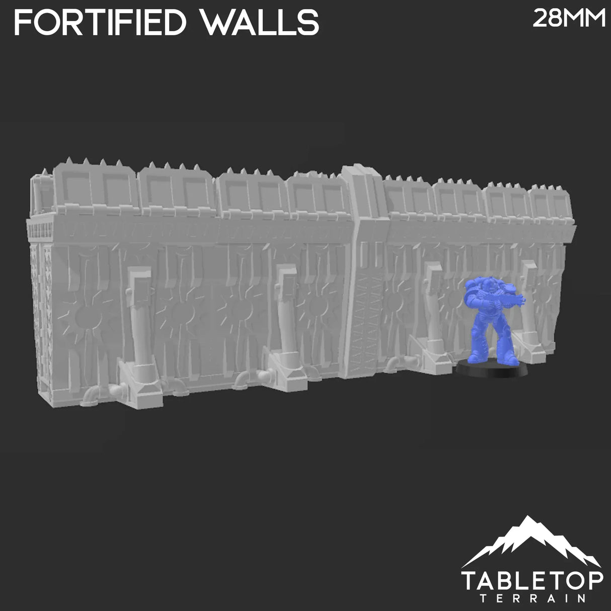 Tabletop Terrain Terrain Sithic Outpost Platform Bridge & Fortified Walls