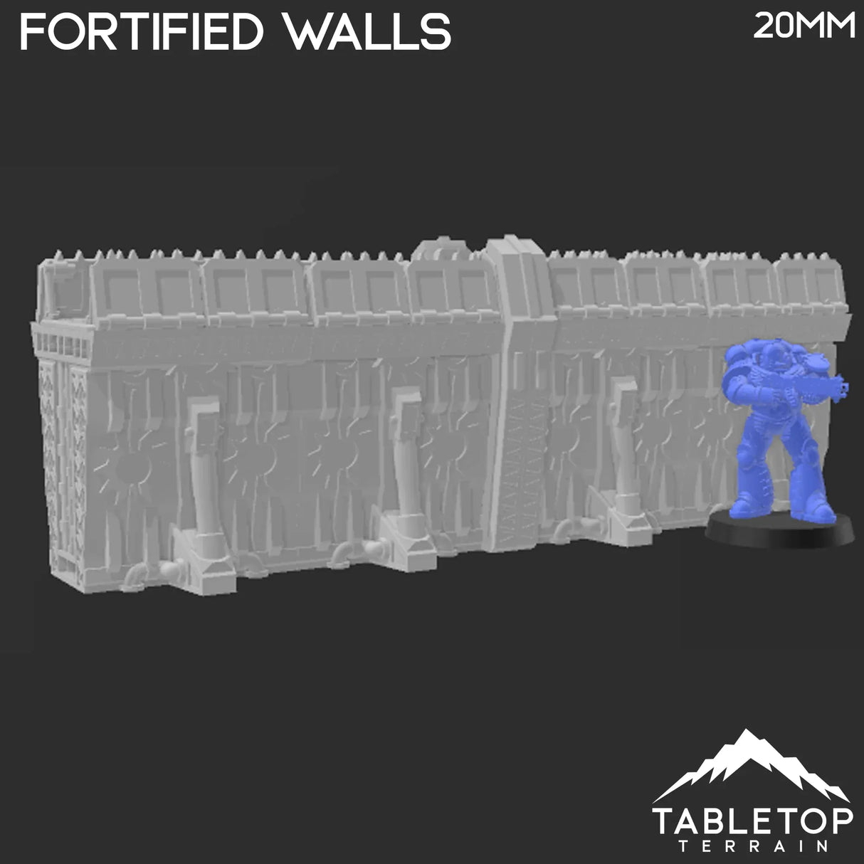 Tabletop Terrain Terrain Sithic Outpost Platform Bridge & Fortified Walls