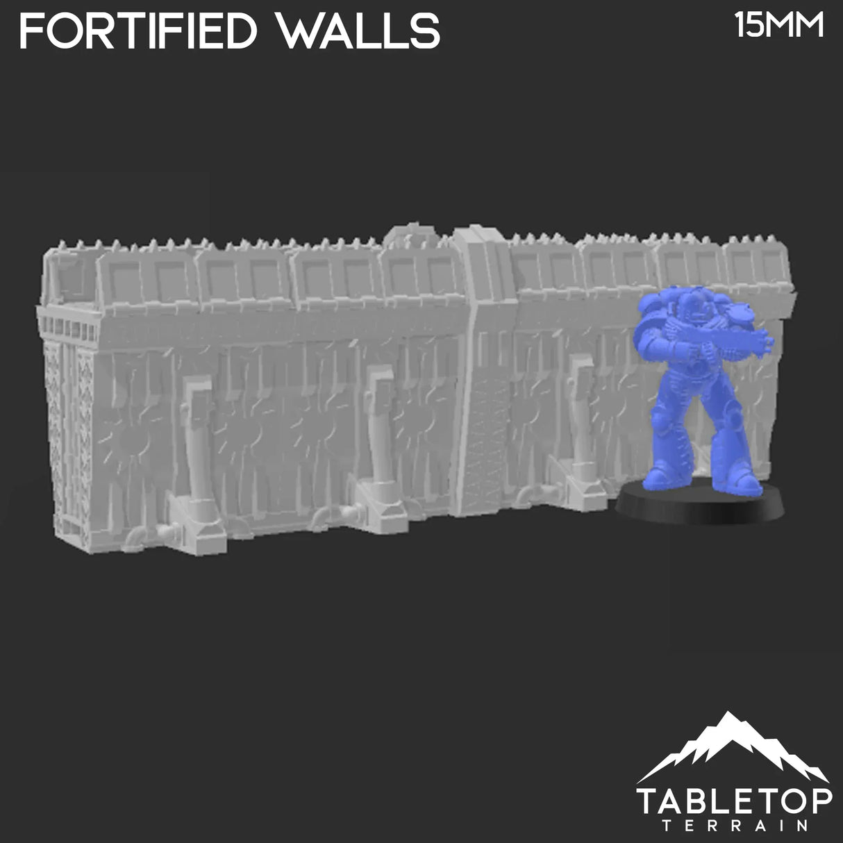 Tabletop Terrain Terrain Sithic Outpost Platform Bridge & Fortified Walls