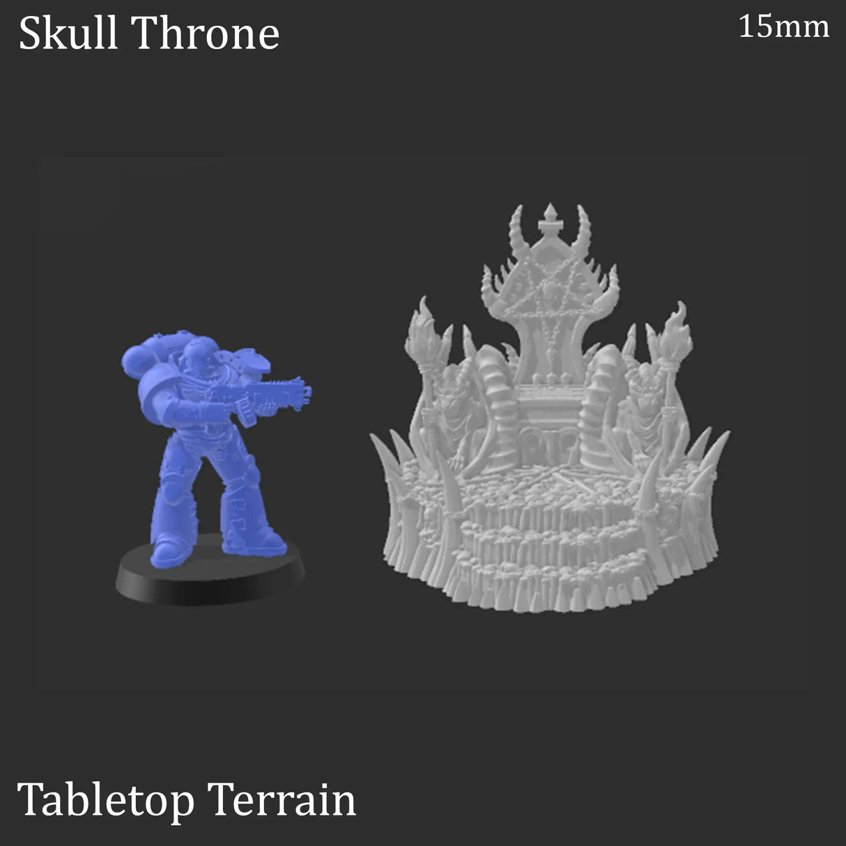 Tabletop Terrain Terrain Skull Throne - Demon Fantasy Terrain