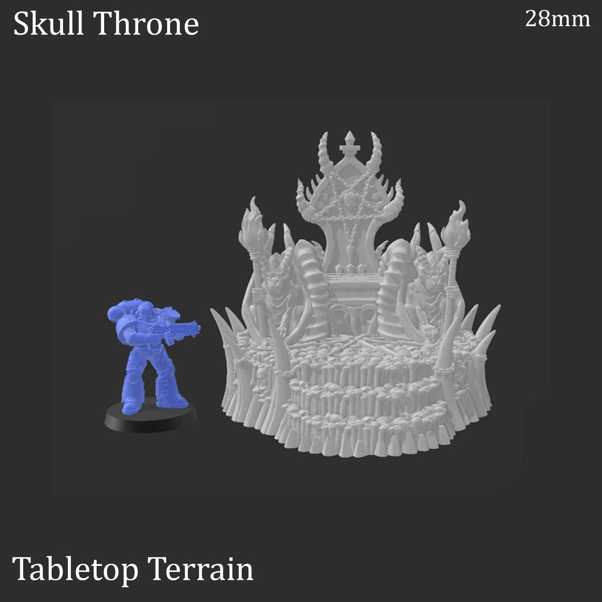 Tabletop Terrain Terrain Skull Throne - Demon Fantasy Terrain
