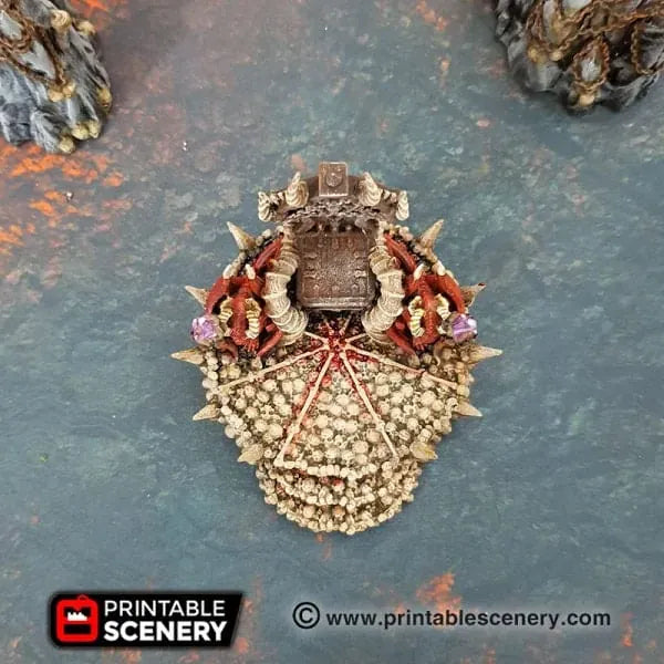 Tabletop Terrain Terrain Skull Throne - Demon Fantasy Terrain