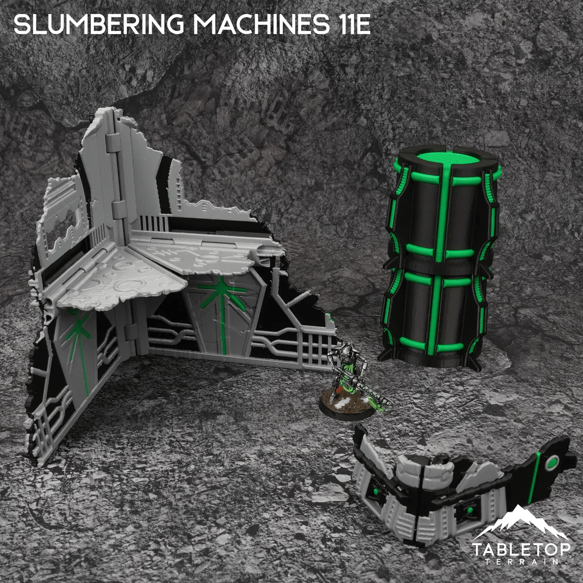 Tabletop Terrain Terrain Slumbering Machines 11e Foldable Tournament Terrain