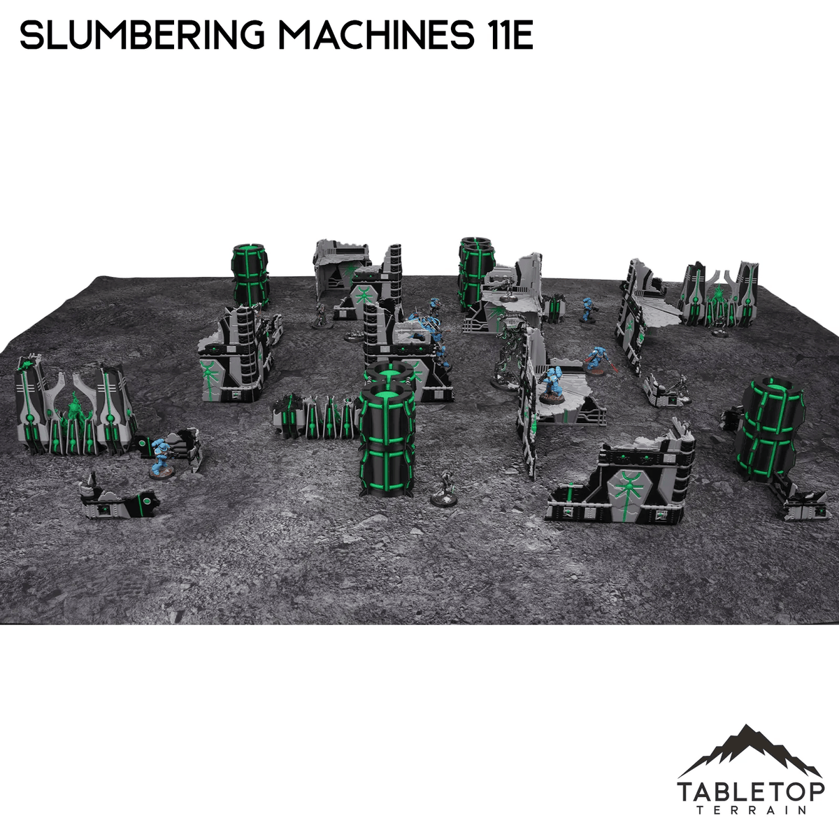 Tabletop Terrain Terrain Slumbering Machines 11e Foldable Tournament Terrain