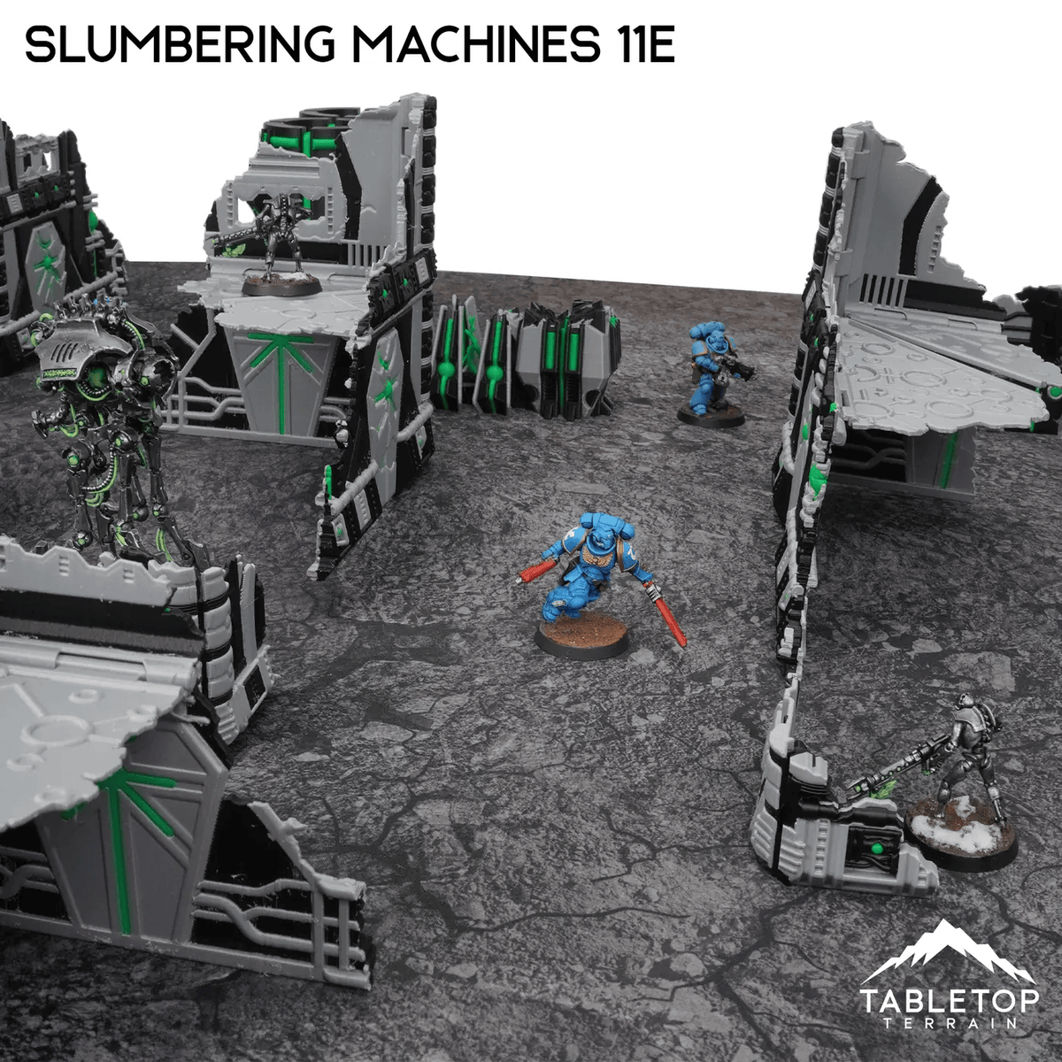 Tabletop Terrain Terrain Slumbering Machines 11e Foldable Tournament Terrain