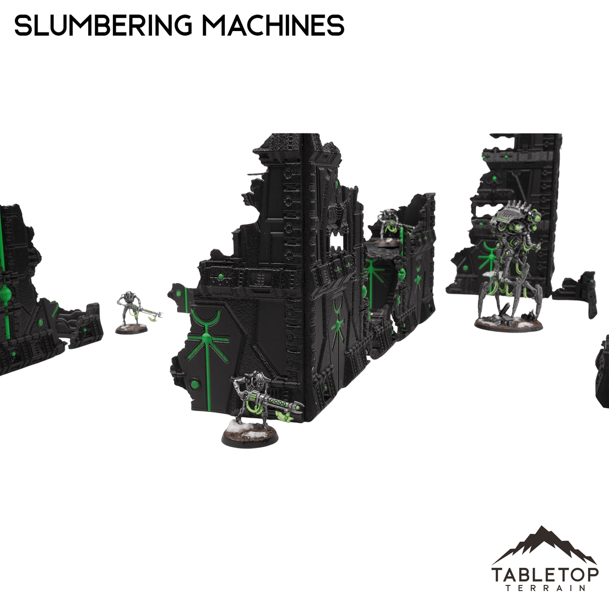 Tabletop Terrain Terrain Slumbering Machines Foldable Multicolor 10e Tournament Terrain