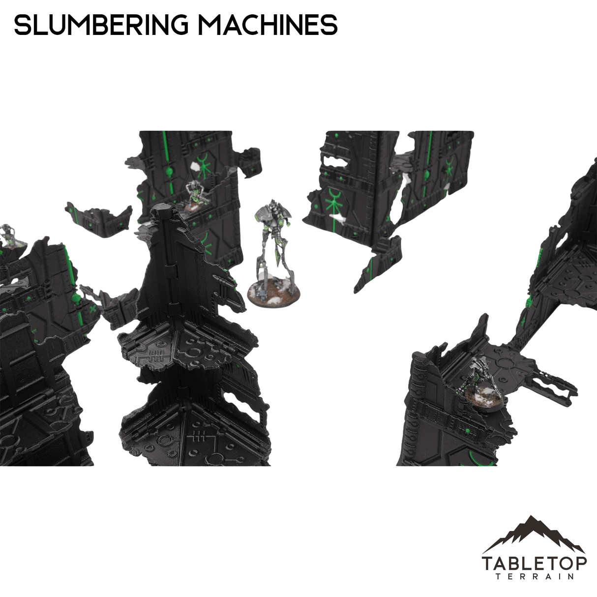 Tabletop Terrain Terrain Slumbering Machines Foldable Multicolor 10e Tournament Terrain