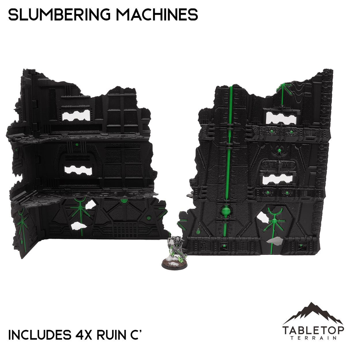 Tabletop Terrain Terrain Slumbering Machines Foldable Multicolor 10e Tournament Terrain