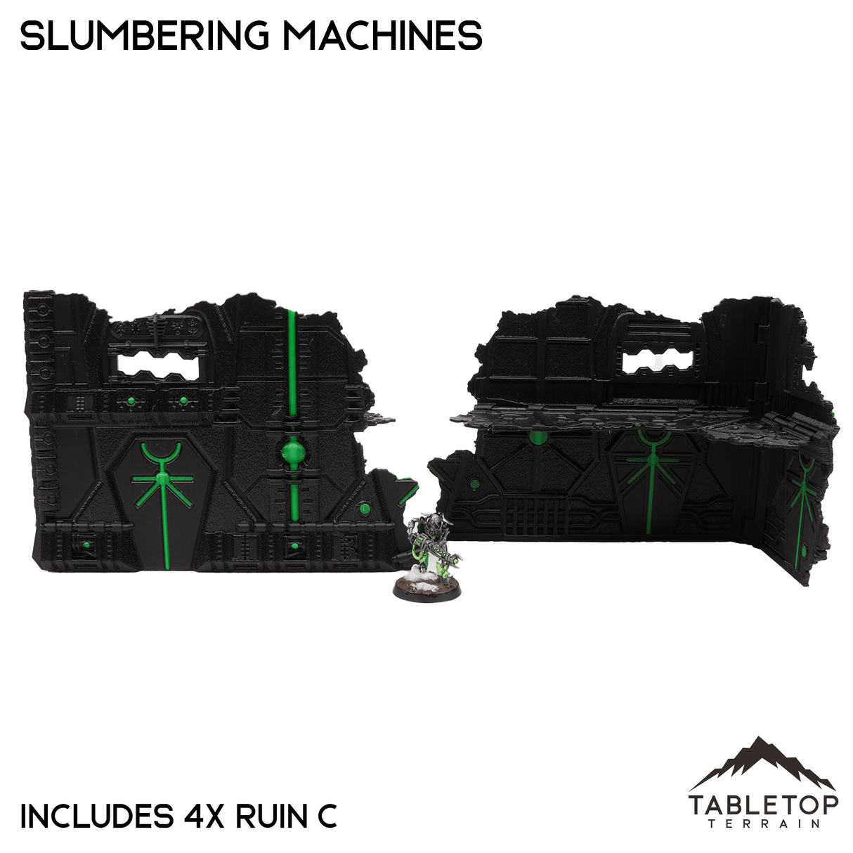 Tabletop Terrain Terrain Slumbering Machines Foldable Multicolor 10e Tournament Terrain