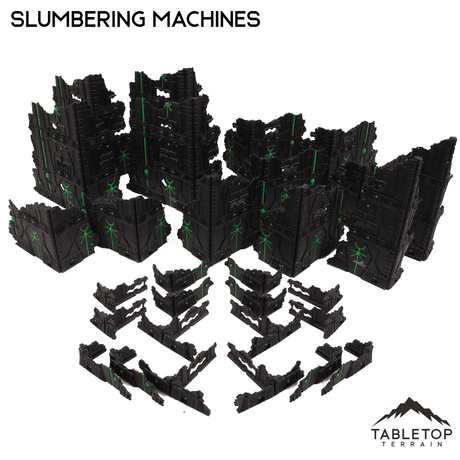 Tabletop Terrain Terrain Slumbering Machines Foldable Multicolor 10e Tournament Terrain