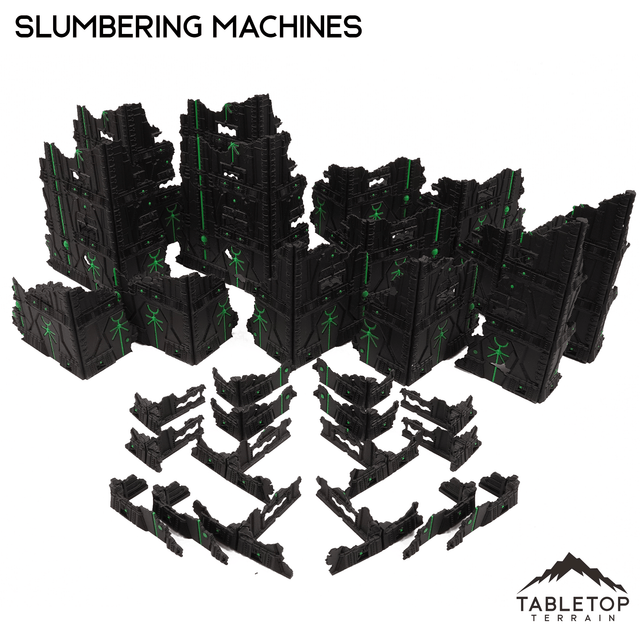 Tabletop Terrain Terrain Slumbering Machines Foldable Multicolor 10e Tournament Terrain