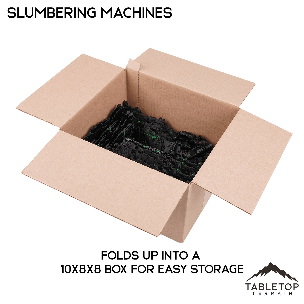 Tabletop Terrain Terrain Slumbering Machines Foldable Multicolor 10e Tournament Terrain