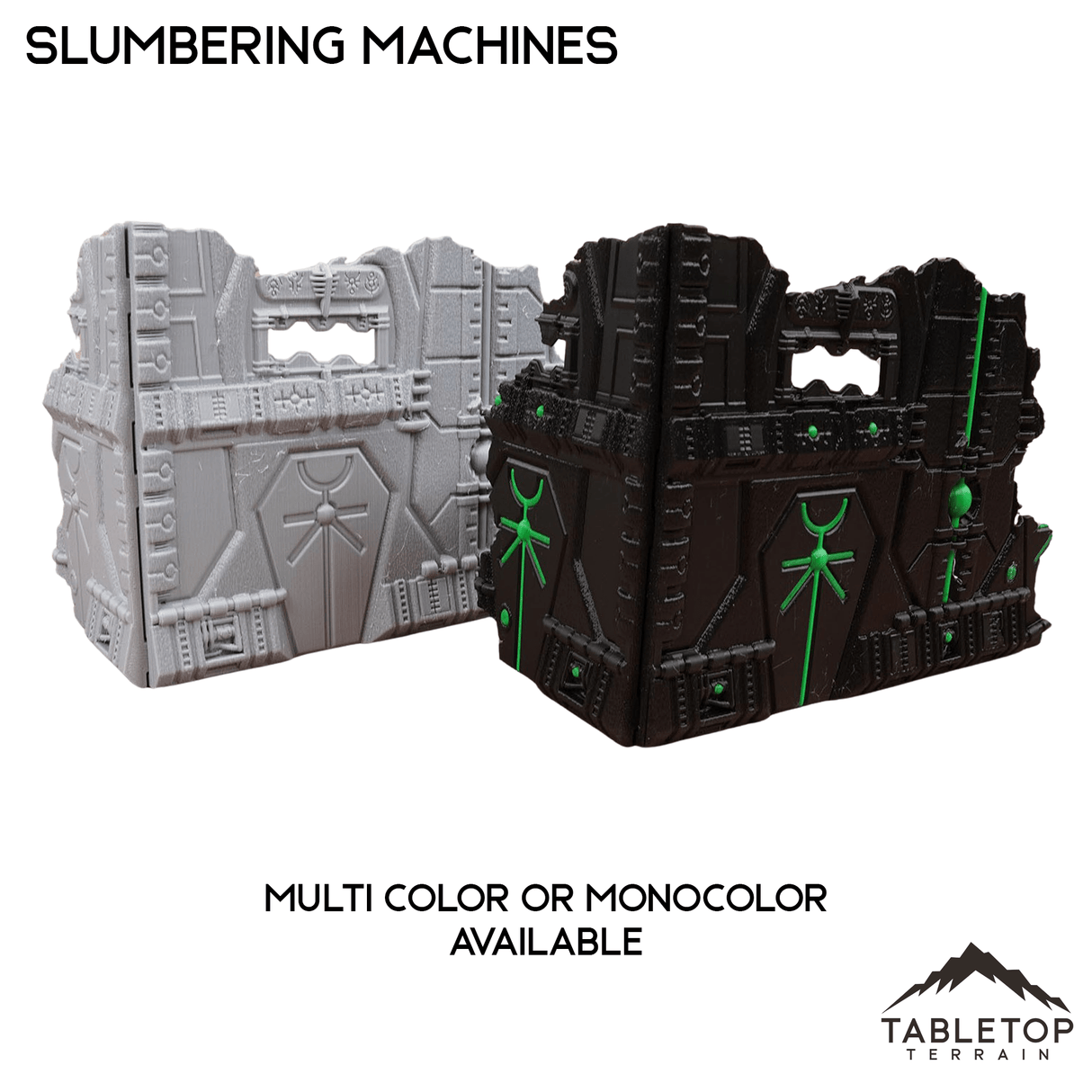 Tabletop Terrain Terrain Slumbering Machines Foldable Multicolor 10e Tournament Terrain