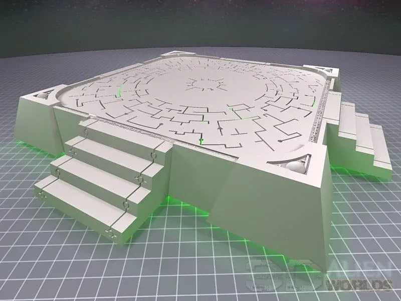 Tabletop Terrain Terrain Slumbering Machines Square Landing Pad