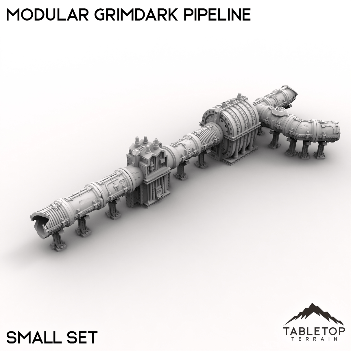 Tabletop Terrain Terrain Small / 32mm Modular Grimdark Pipeline