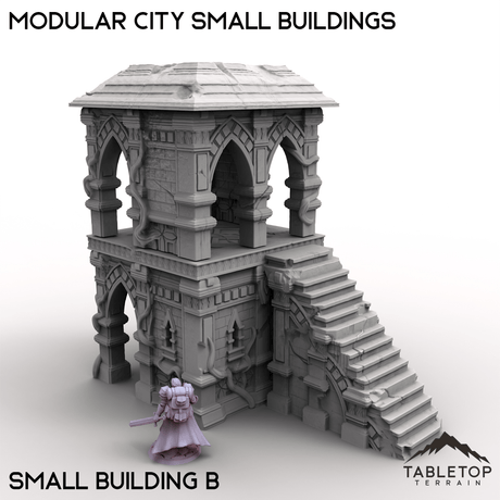 Tabletop Terrain Terrain Small Building B / 32mm Modular City Small Buildings