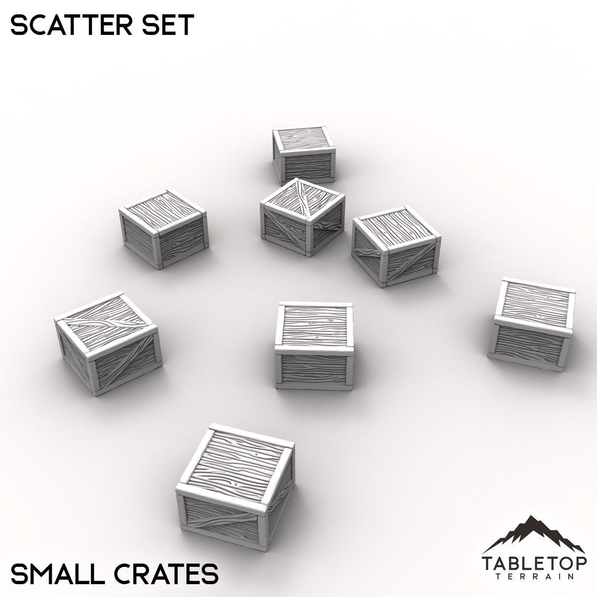 Tabletop Terrain Terrain Small Crates / 32mm Dreadwood Scatter