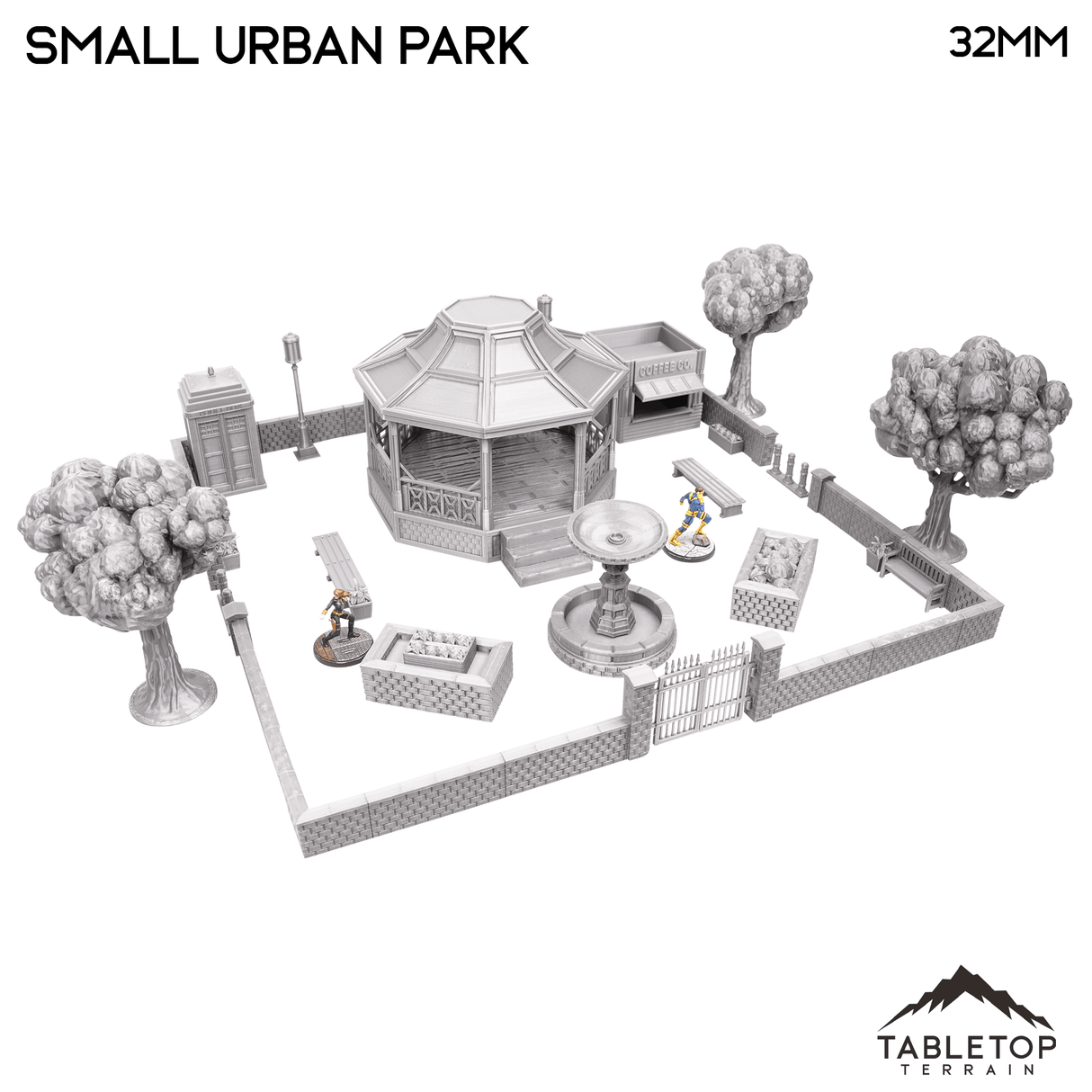 Tabletop Terrain Terrain Small Park - Marvel Crisis Protocol Terrain