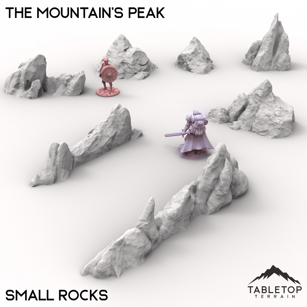 Tabletop Terrain Terrain Small Rocks / 32mm The Mountain's Peak