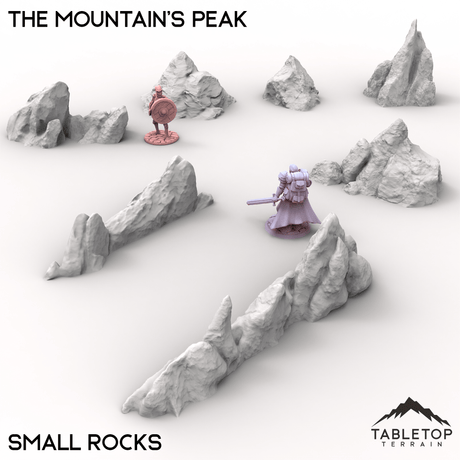 Tabletop Terrain Terrain Small Rocks / 32mm The Mountain's Peak