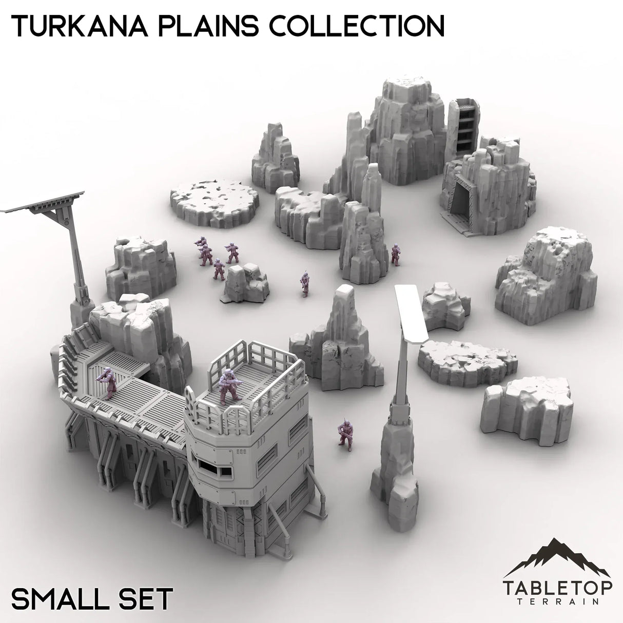 Tabletop Terrain Terrain Small Set Turkana Plains Collection