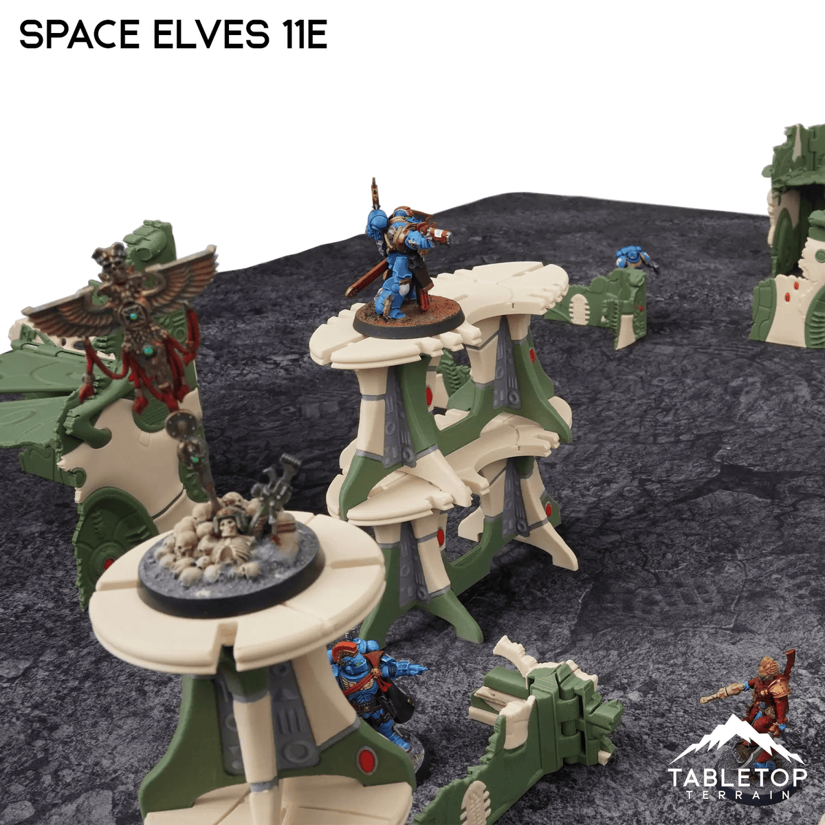 Tabletop Terrain Terrain Space Elves 11e Foldable Tournament Terrain