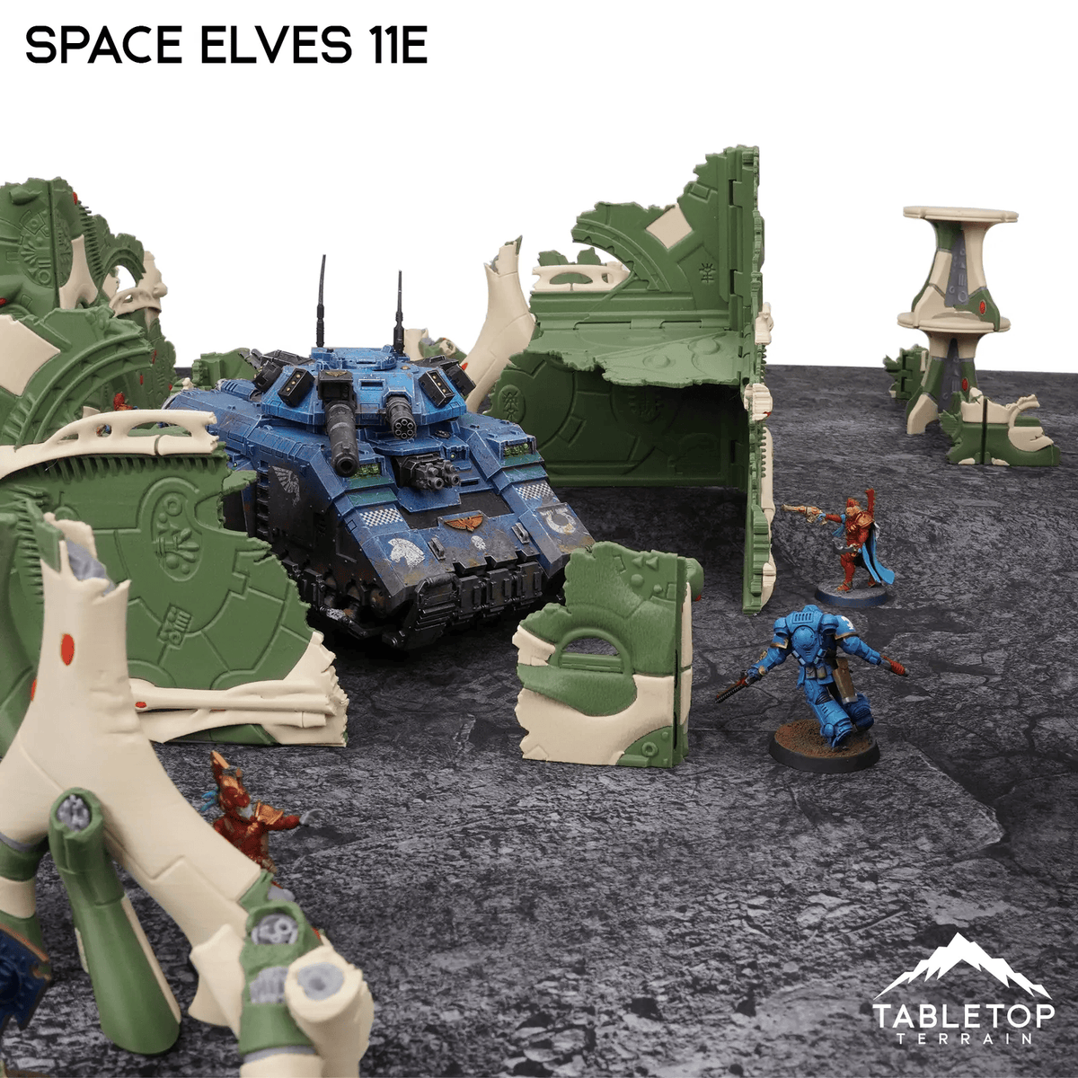 Tabletop Terrain Terrain Space Elves 11e Foldable Tournament Terrain