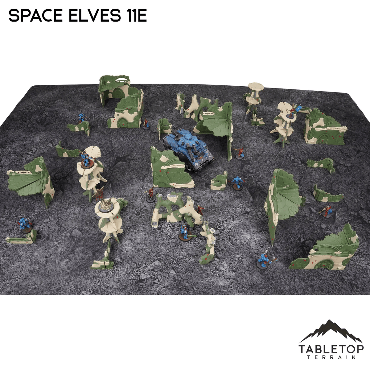 Tabletop Terrain Terrain Space Elves 11e Foldable Tournament Terrain