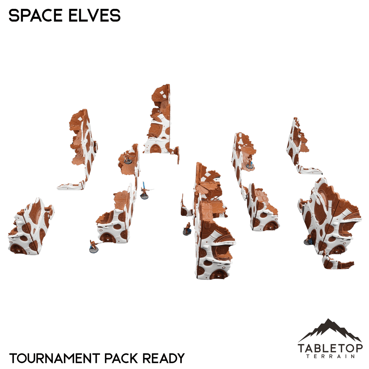 Tabletop Terrain Terrain Space Elves Foldable Multicolor 10e Tournament Terrain