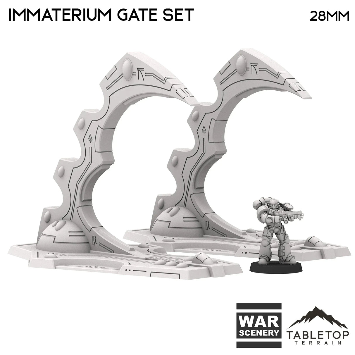 Tabletop Terrain Terrain Space Elves Immaterium Gate Set