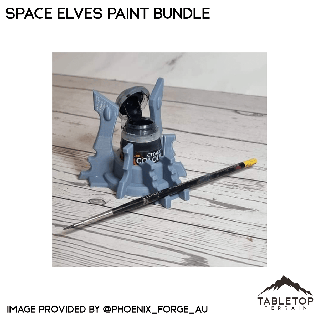 Tabletop Terrain Terrain Space Elves Paint Bundle - Pot and Brush Holders