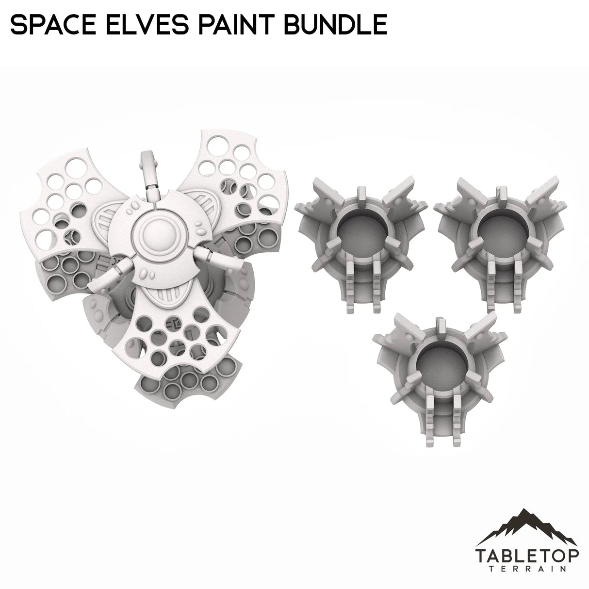 Tabletop Terrain Terrain Space Elves Paint Bundle - Pot and Brush Holders