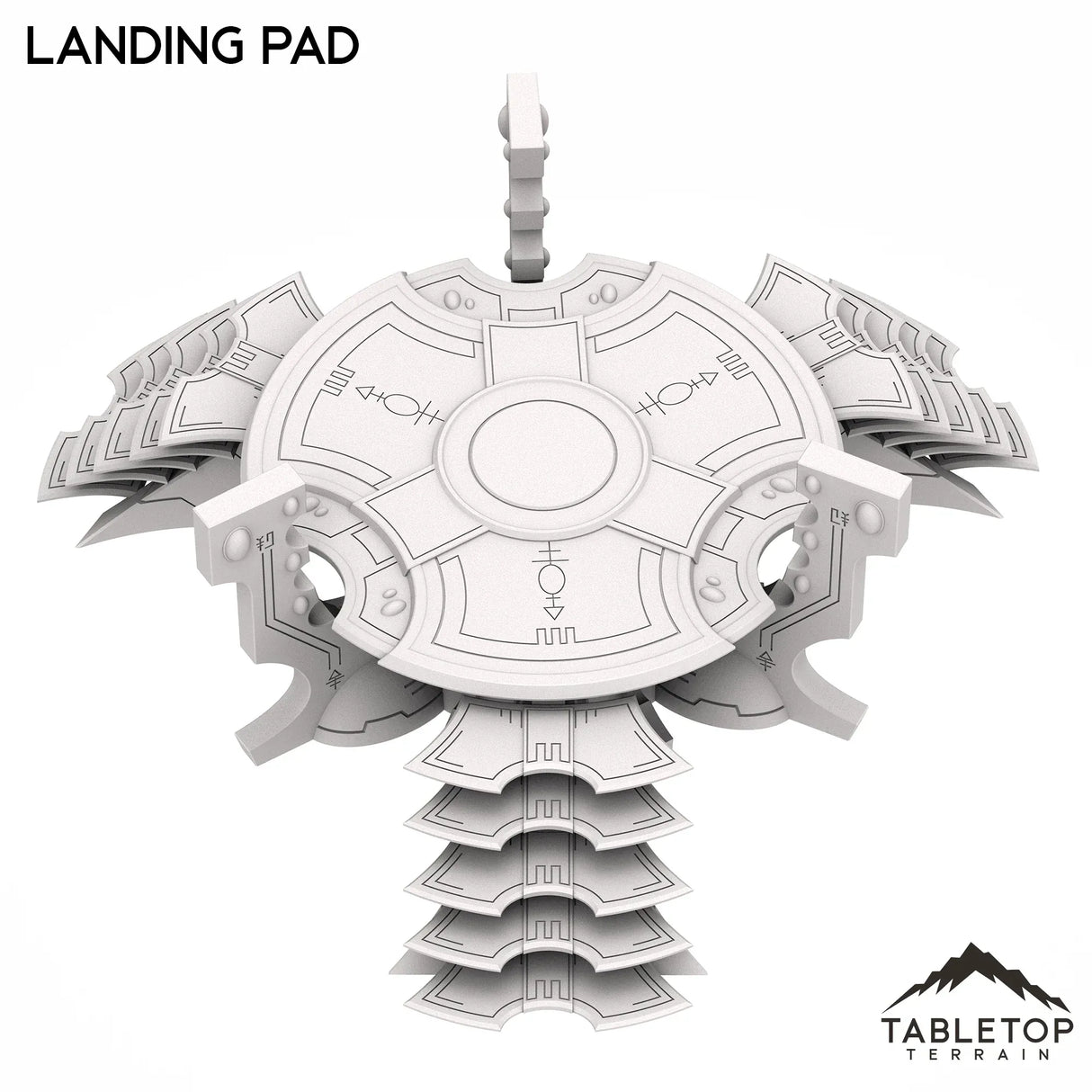 Tabletop Terrain Terrain Space Elves Staircase Landing Pad