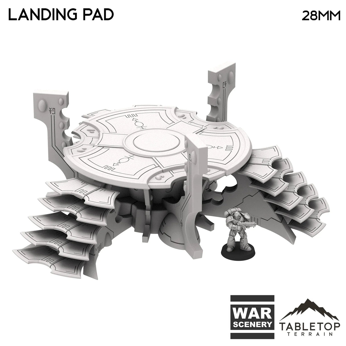 Tabletop Terrain Terrain Space Elves Staircase Landing Pad