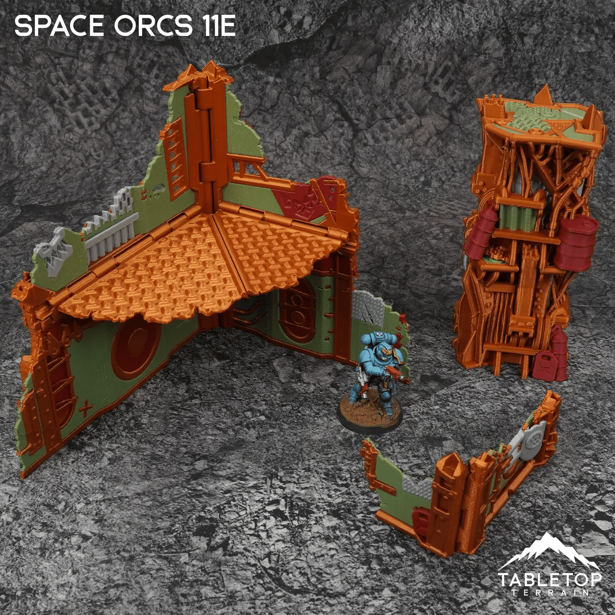 Tabletop Terrain Terrain Space Orcs 11e Foldable Tournament Terrain