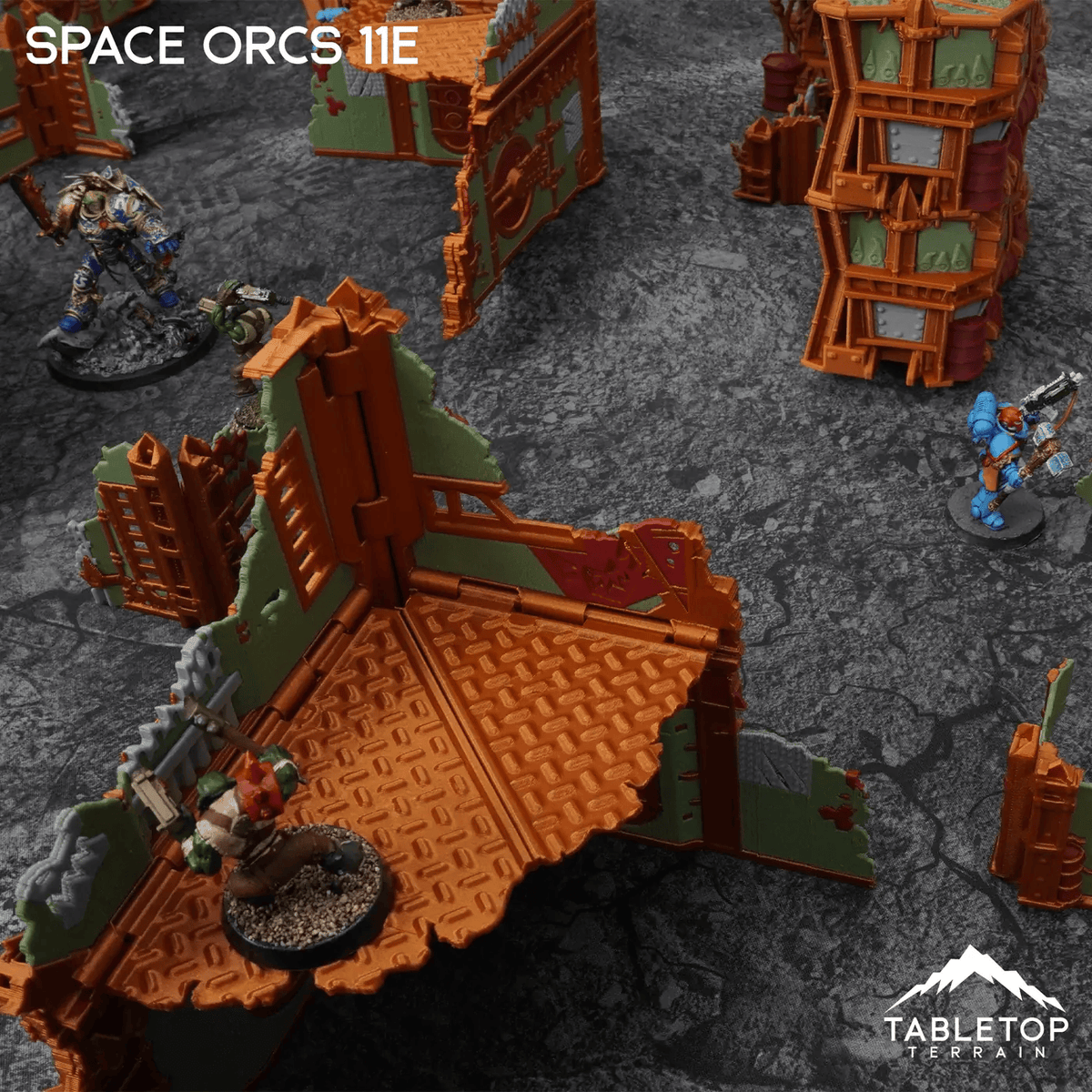 Tabletop Terrain Terrain Space Orcs 11e Foldable Tournament Terrain