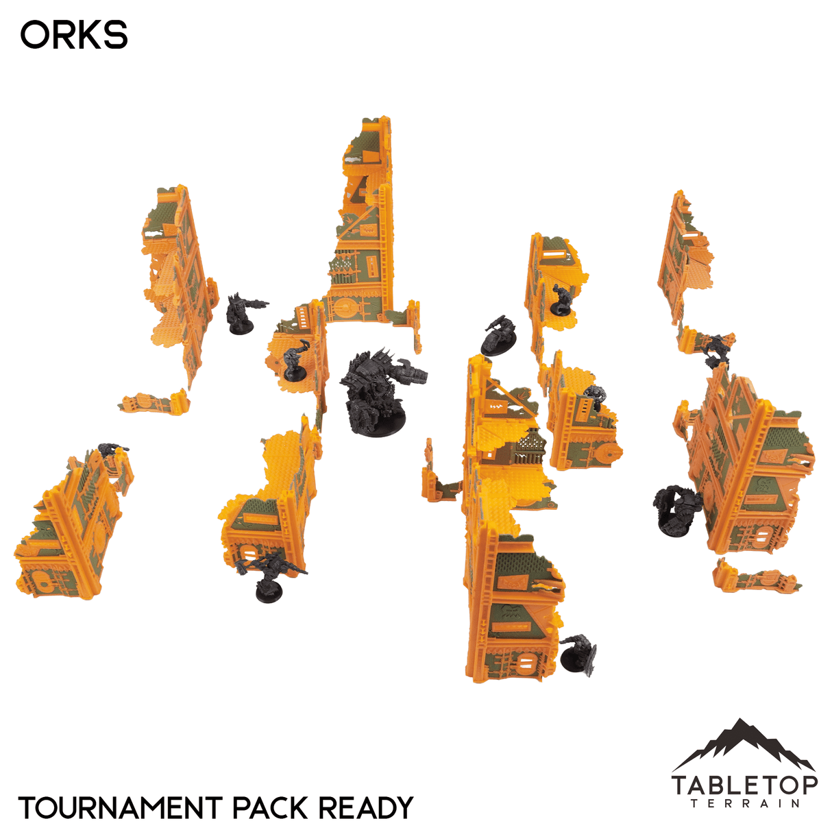 Tabletop Terrain Terrain Space Orks Foldable Multicolor 10e Tournament Terrain