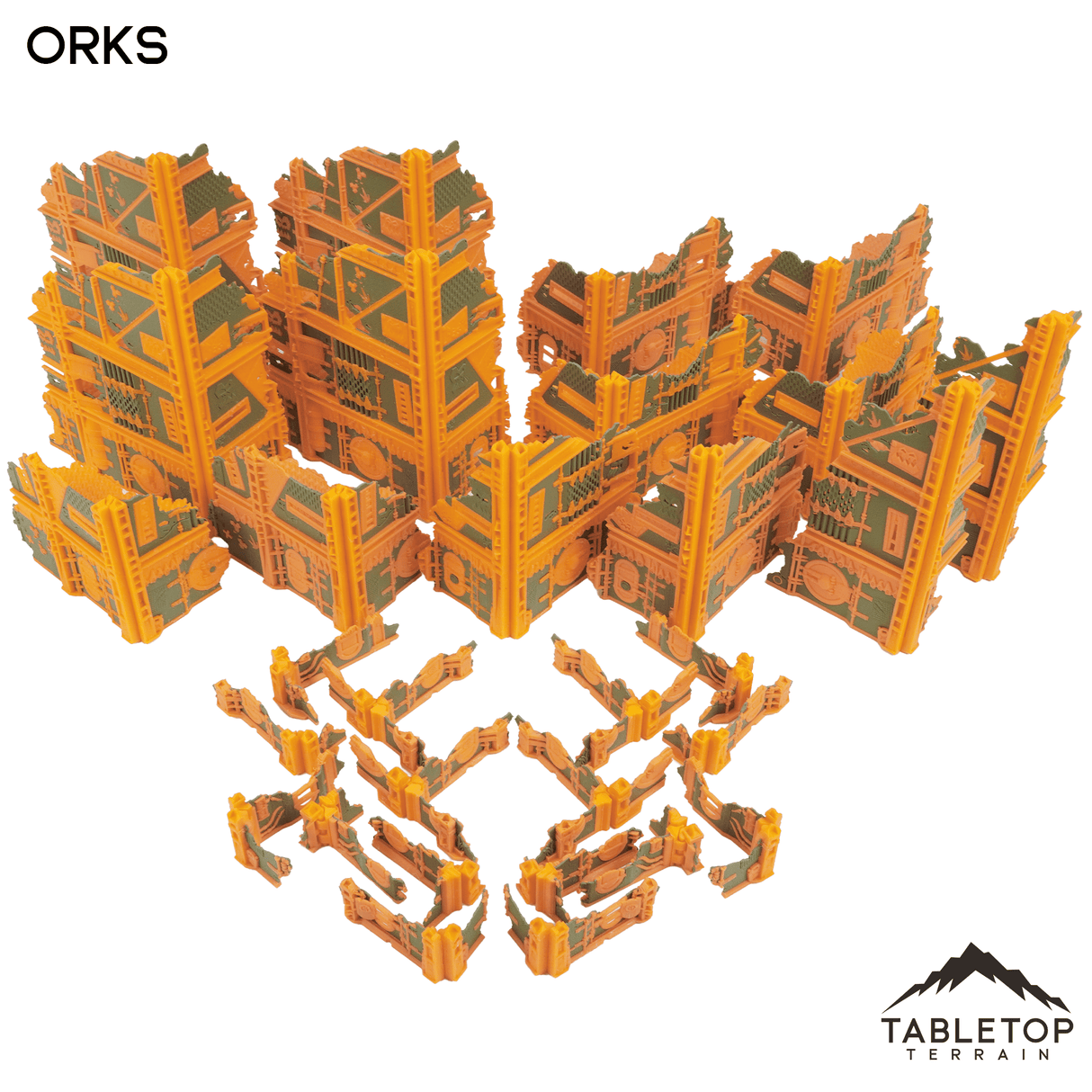 Tabletop Terrain Terrain Space Orks Foldable Multicolor 10e Tournament Terrain