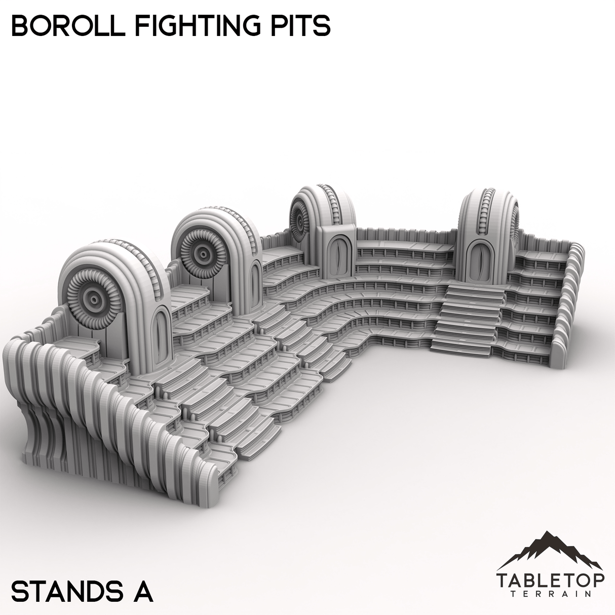 Tabletop Terrain Terrain Stands A / 28/32mm Boroll Fighting Pits
