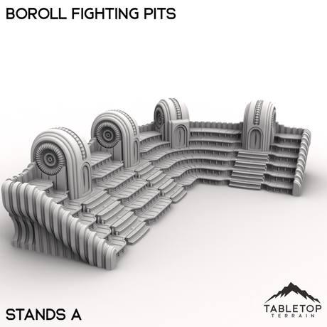 Tabletop Terrain Terrain Stands A / 28/32mm Boroll Fighting Pits