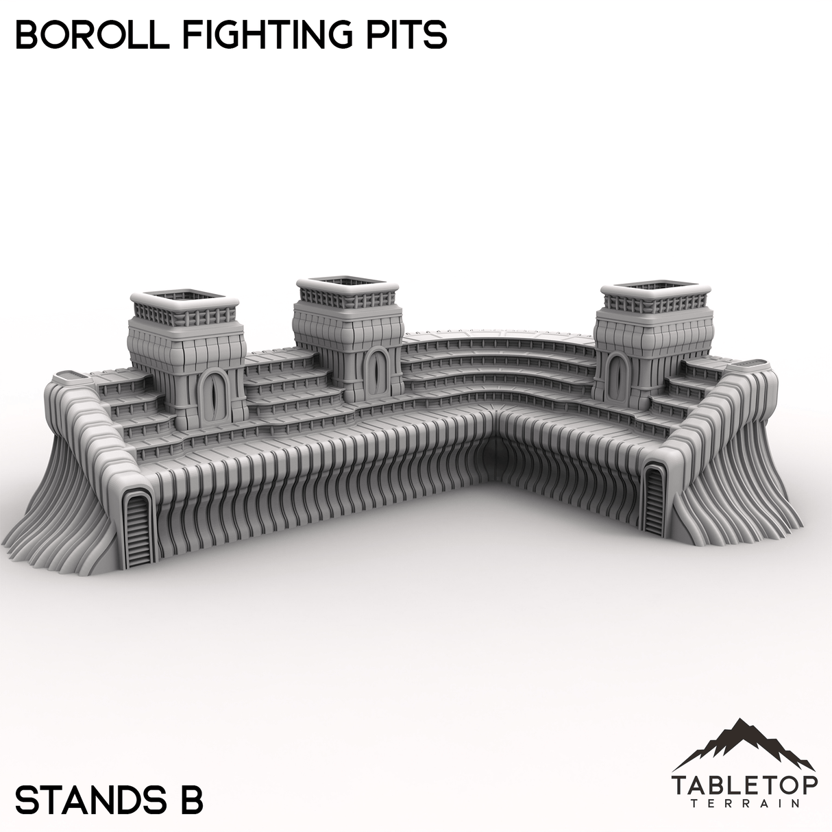 Tabletop Terrain Terrain Stands B / 28/32mm Boroll Fighting Pits